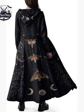 Long Fleece Trench Coat with Hood Belted Peacoat Winter Maxi Coat